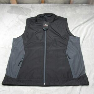 Stormtech Vest Mens XXL Black Full Zip Water Repellent SV-1 Performance NEW